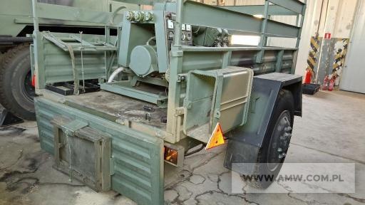 Przyczepa 1-os. do warsztatu B1/SAM (ład. 1 500 kg) z zespołem spalinowo-elektrycznym PAD-8 (8 kW, 3x400 V, 50 Hz) 